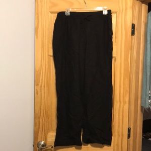 Old Navy black linen pants medium